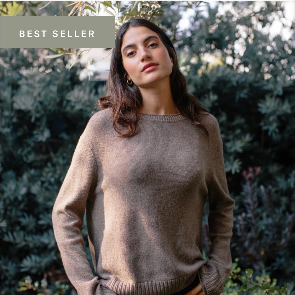Jenni Kayne Everyday Sweater in Taupe